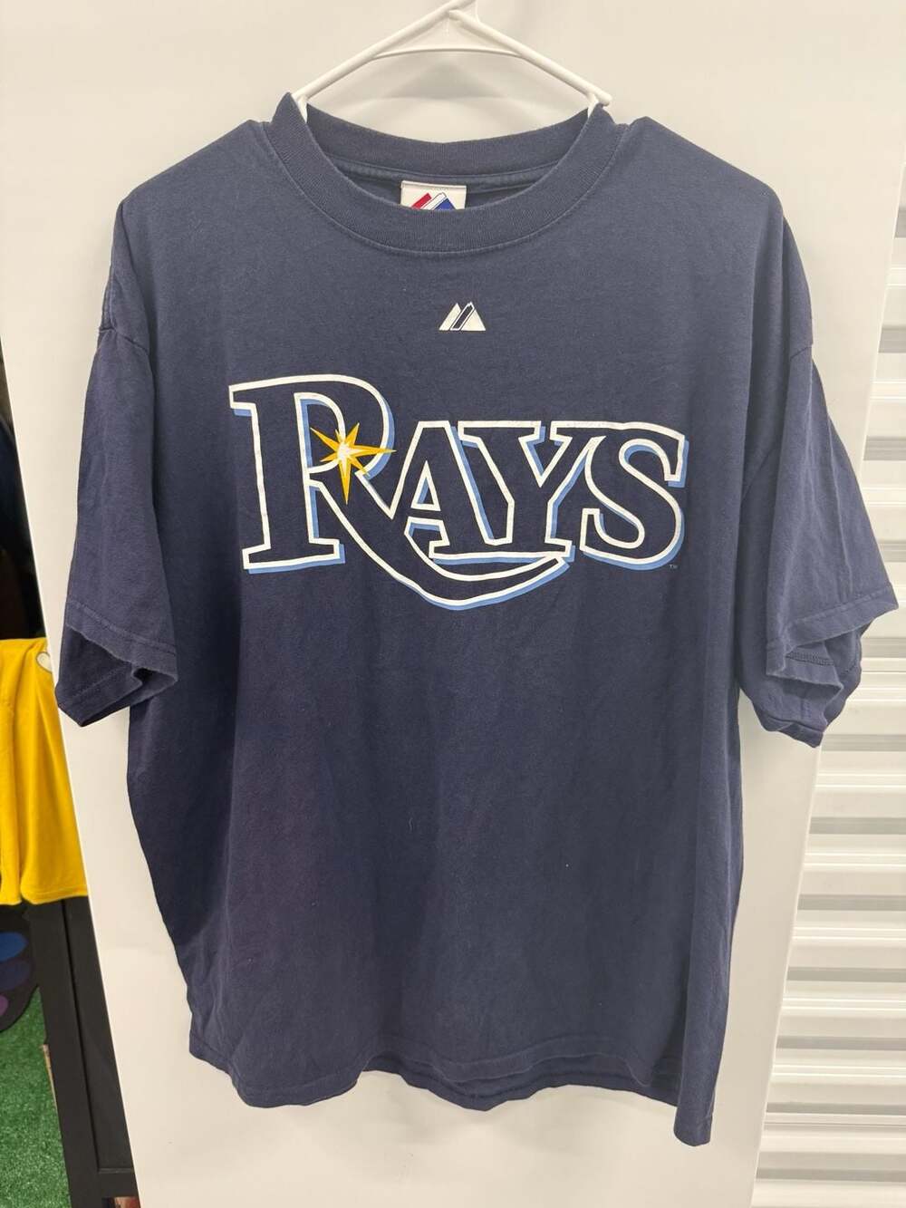 Majestic Tampa Bay Rays B.J. Upton 2 T-Shirt XL Navy Blue